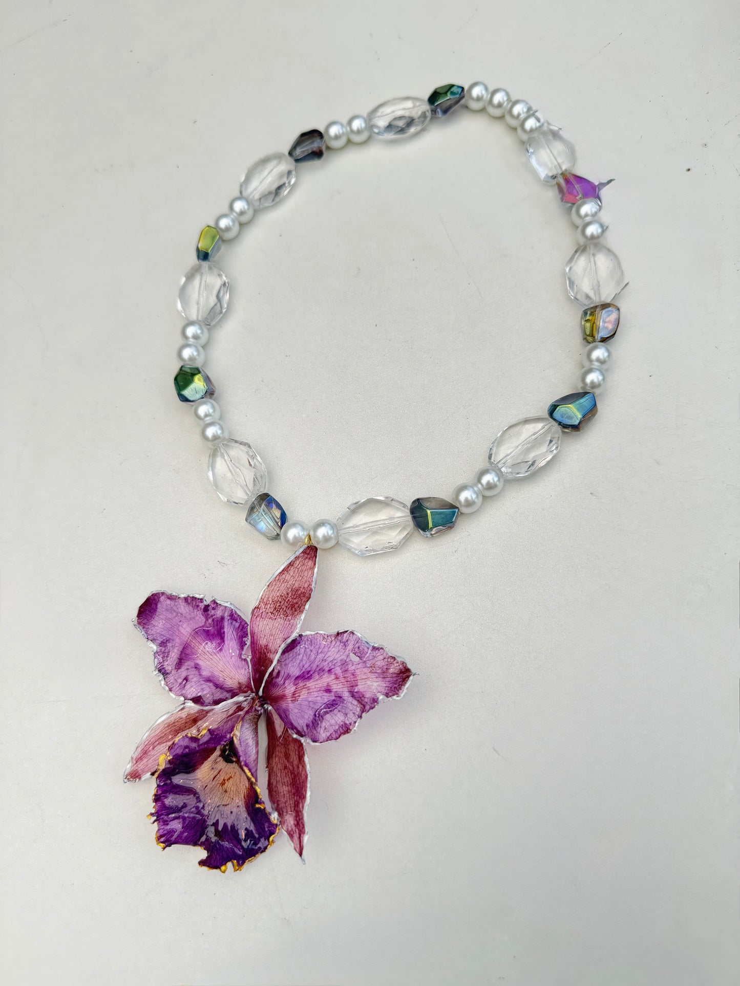 ๐ธ Sienna โ Real Orchid Statement Necklace
