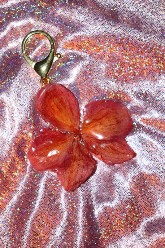 🌺 orange / key chain