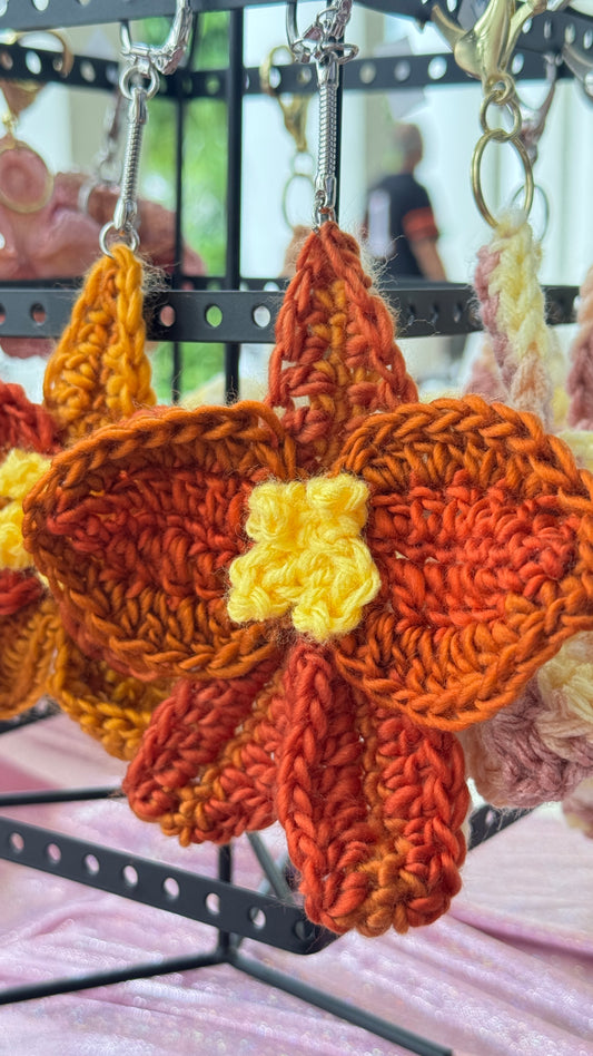 🌺crochet Phalaepnosis/key chain